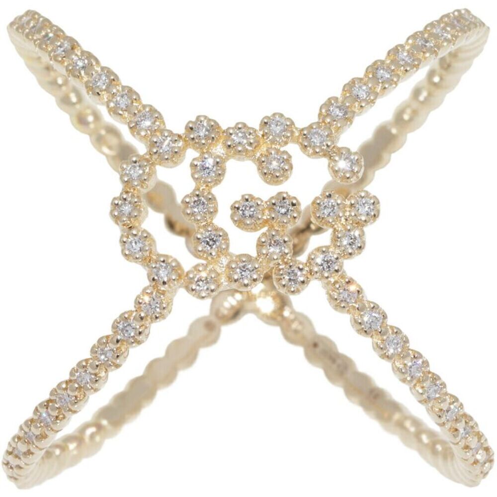 Gucci K18YG Diamond Ring